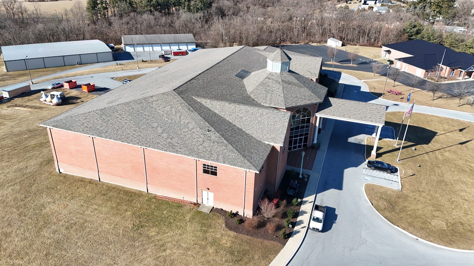 AACA Museum roof replacement by The Helping Company in Hershey, PA